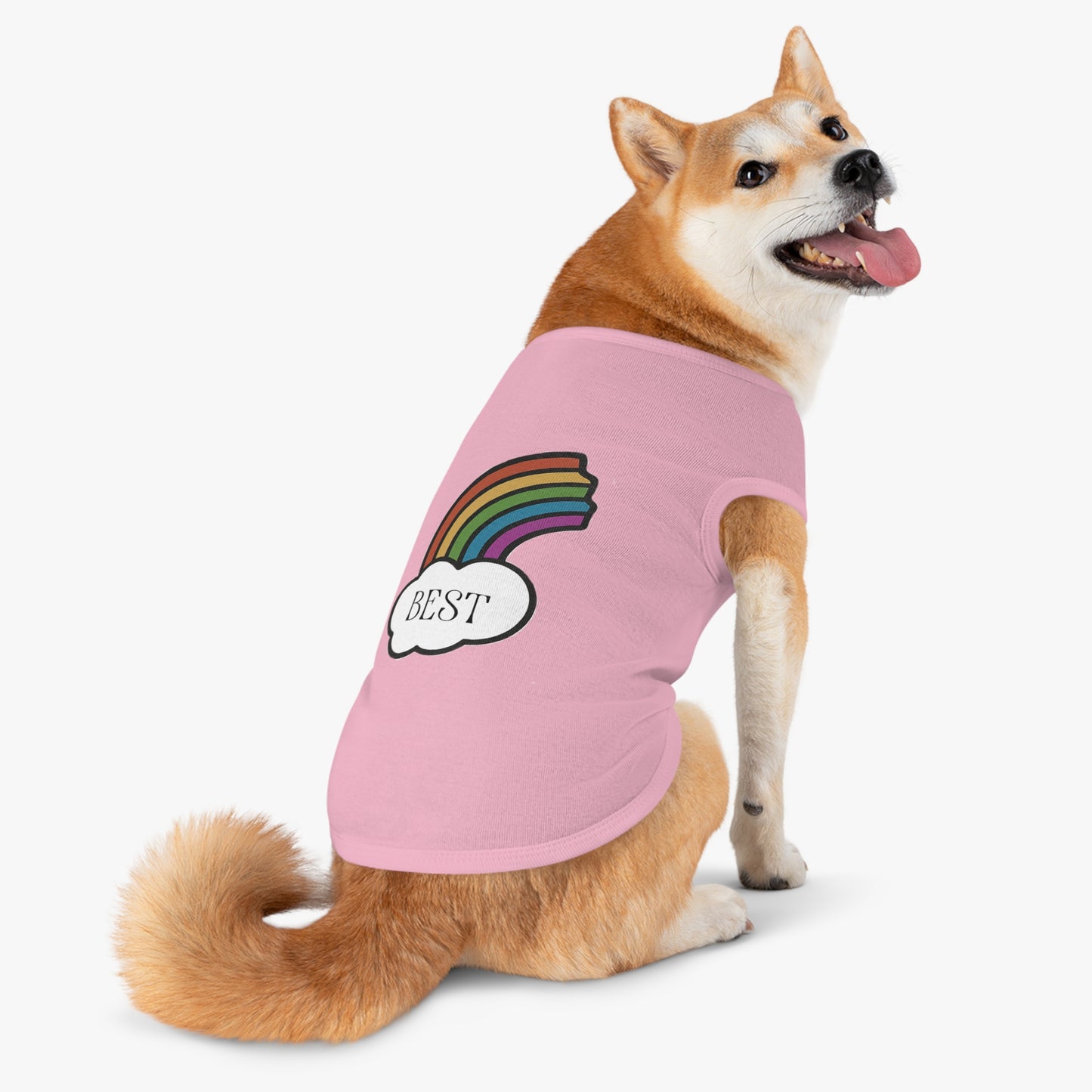 Best Friends Pet Shirt Half a Rainbow Edition
