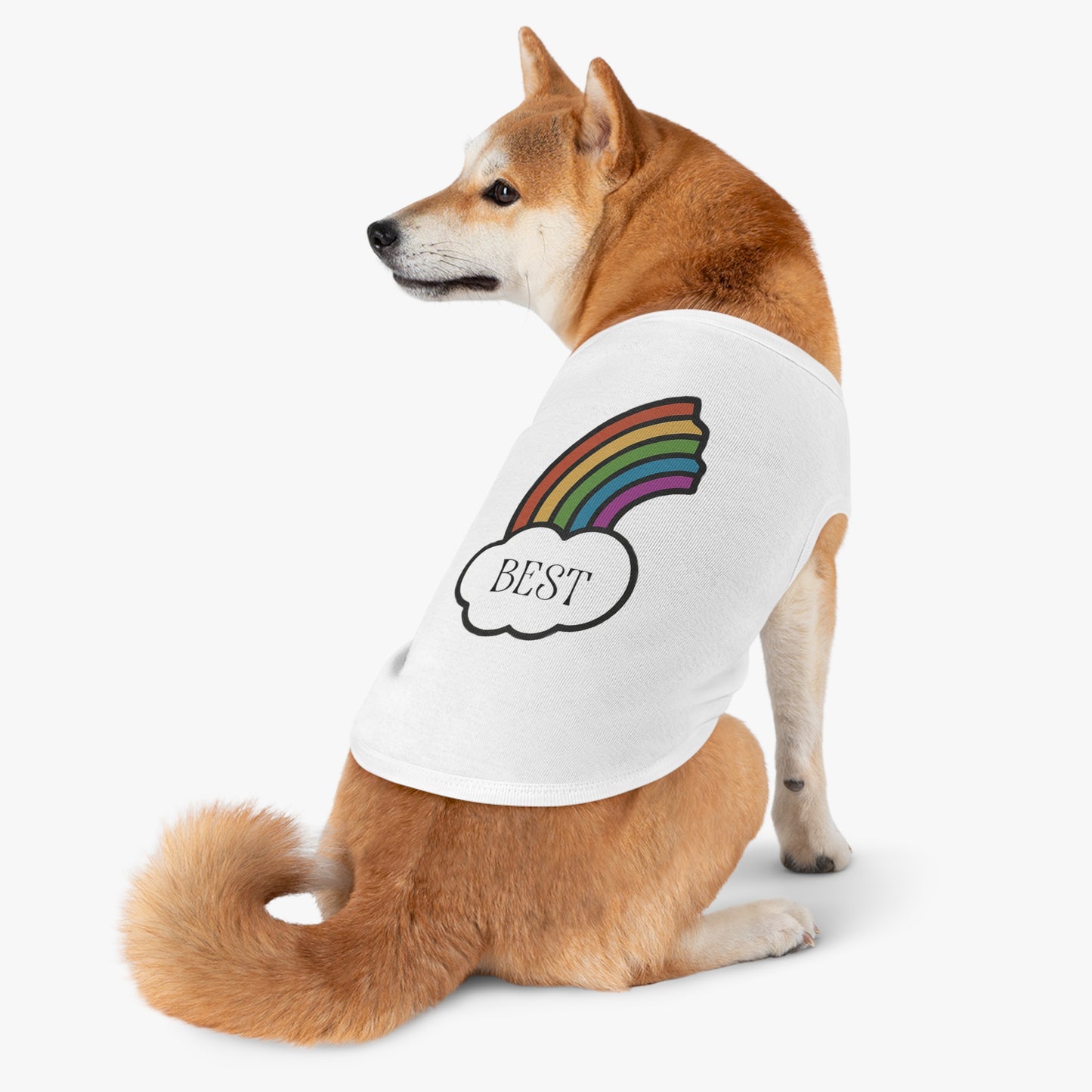 Best Friends Pet Shirt Half a Rainbow Edition
