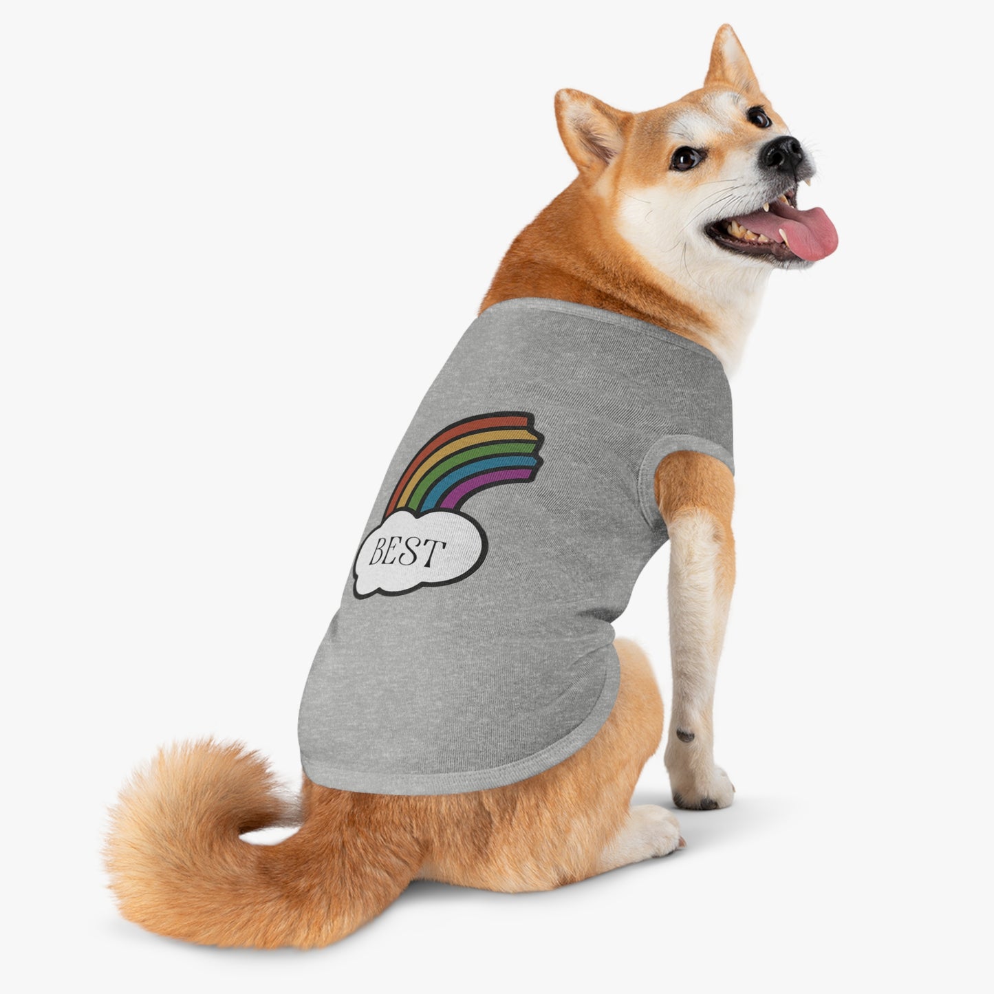 Best Friends Pet Shirt Half a Rainbow Edition