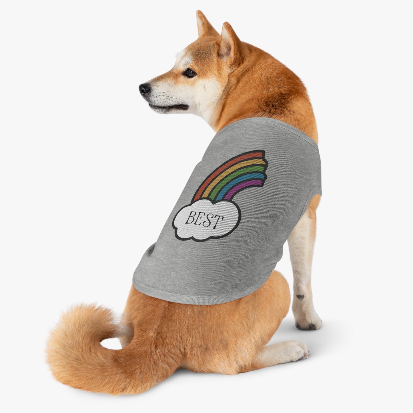 Best Friends Pet Shirt Half a Rainbow Edition