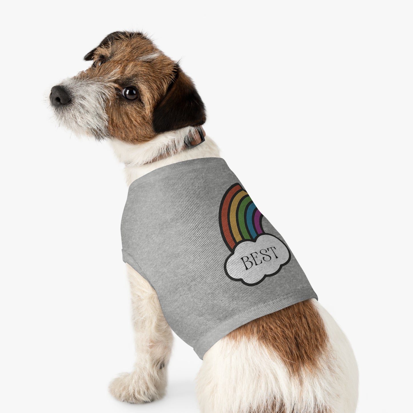 Best Friends Pet Shirt Half a Rainbow Edition