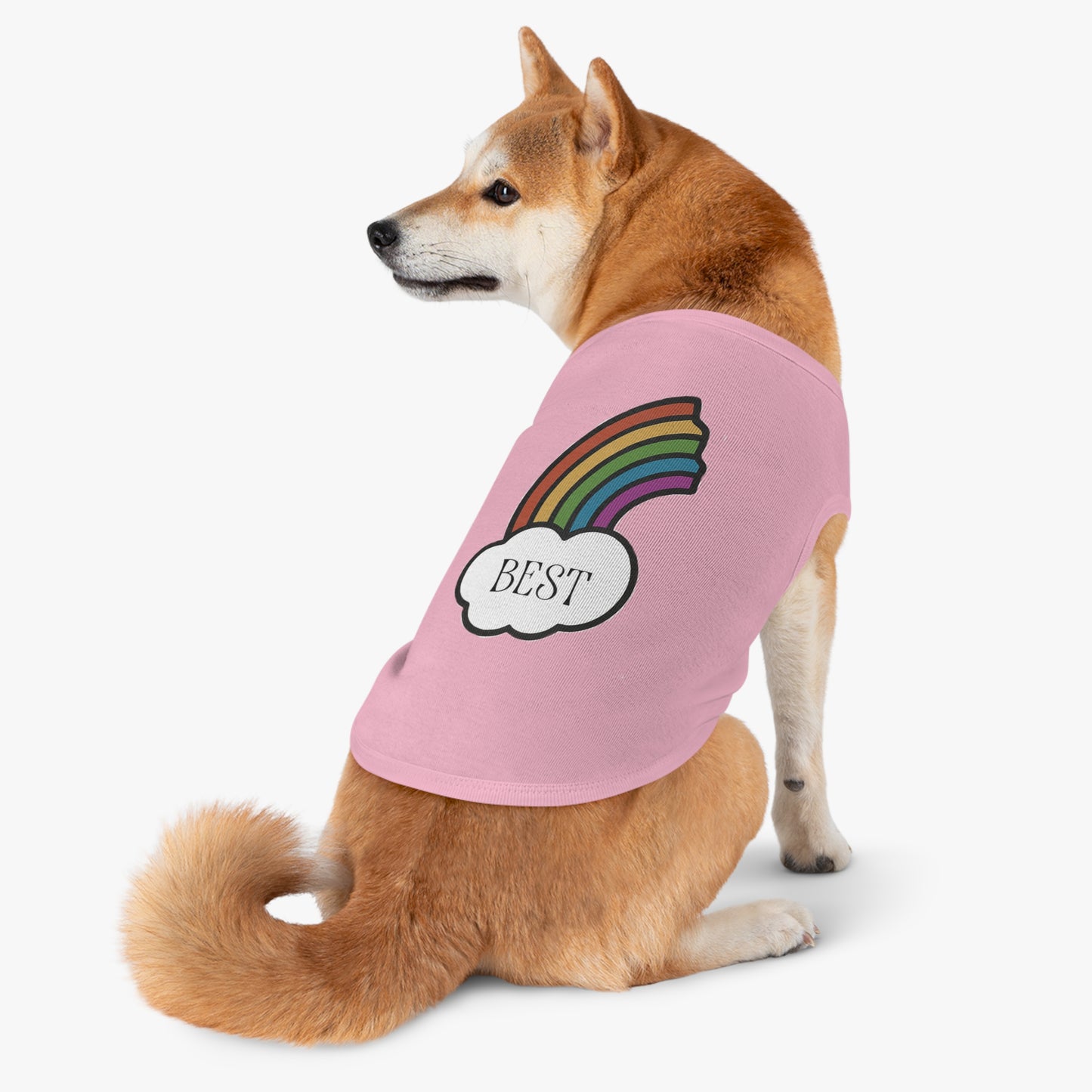 Best Friends Pet Shirt Half a Rainbow Edition