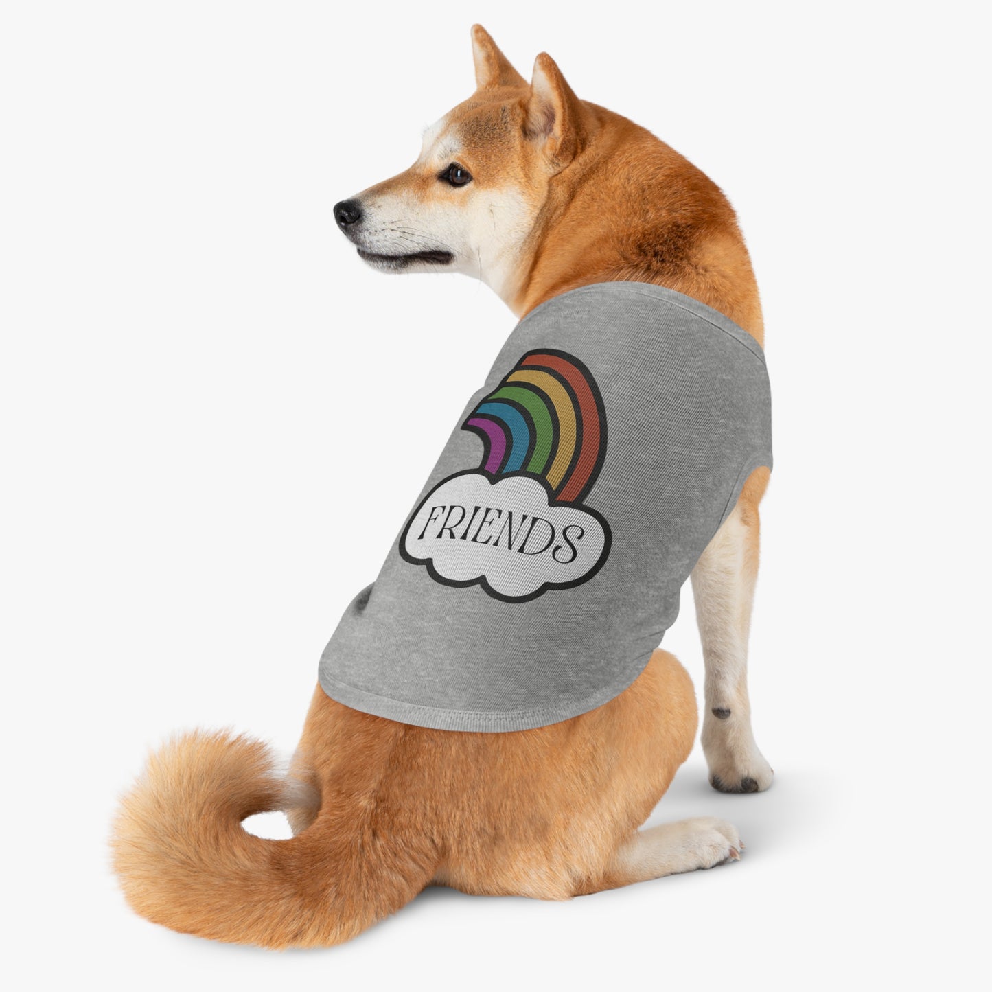 Best Friends Pet Shirt Half a Rainbow Edition