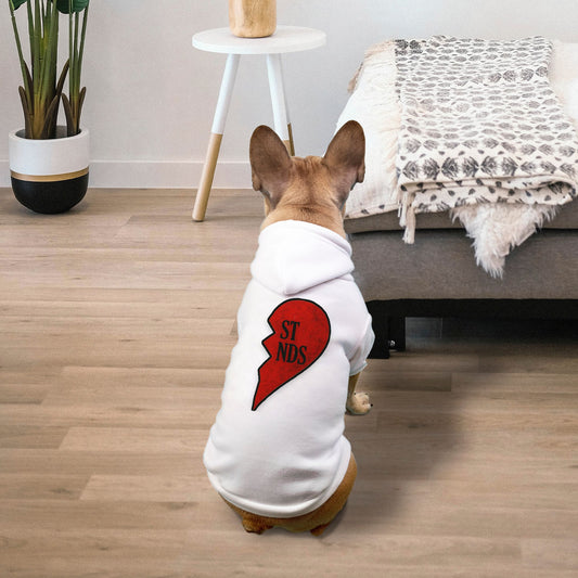 Small Breed Best Friends Half a Heart Pet hoodie