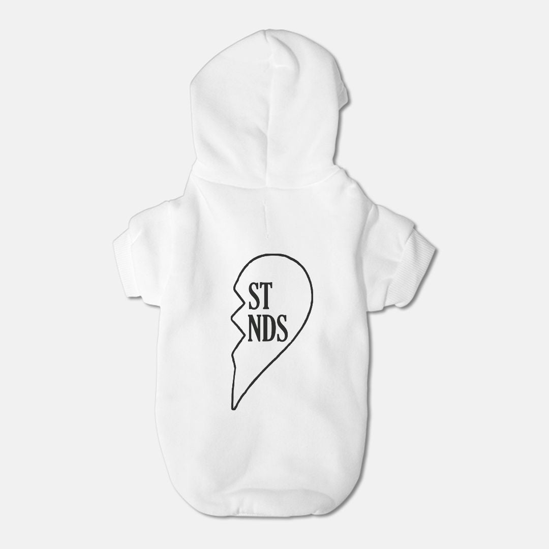 Best Friends Half a Heart Pet Hoodie