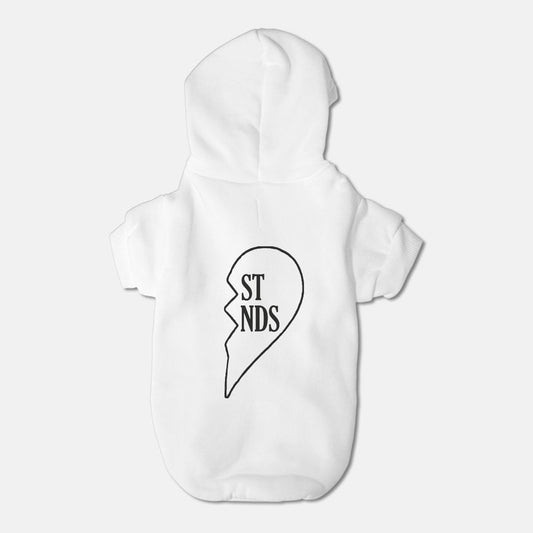 Best Friends Half a Heart Pet Hoodie