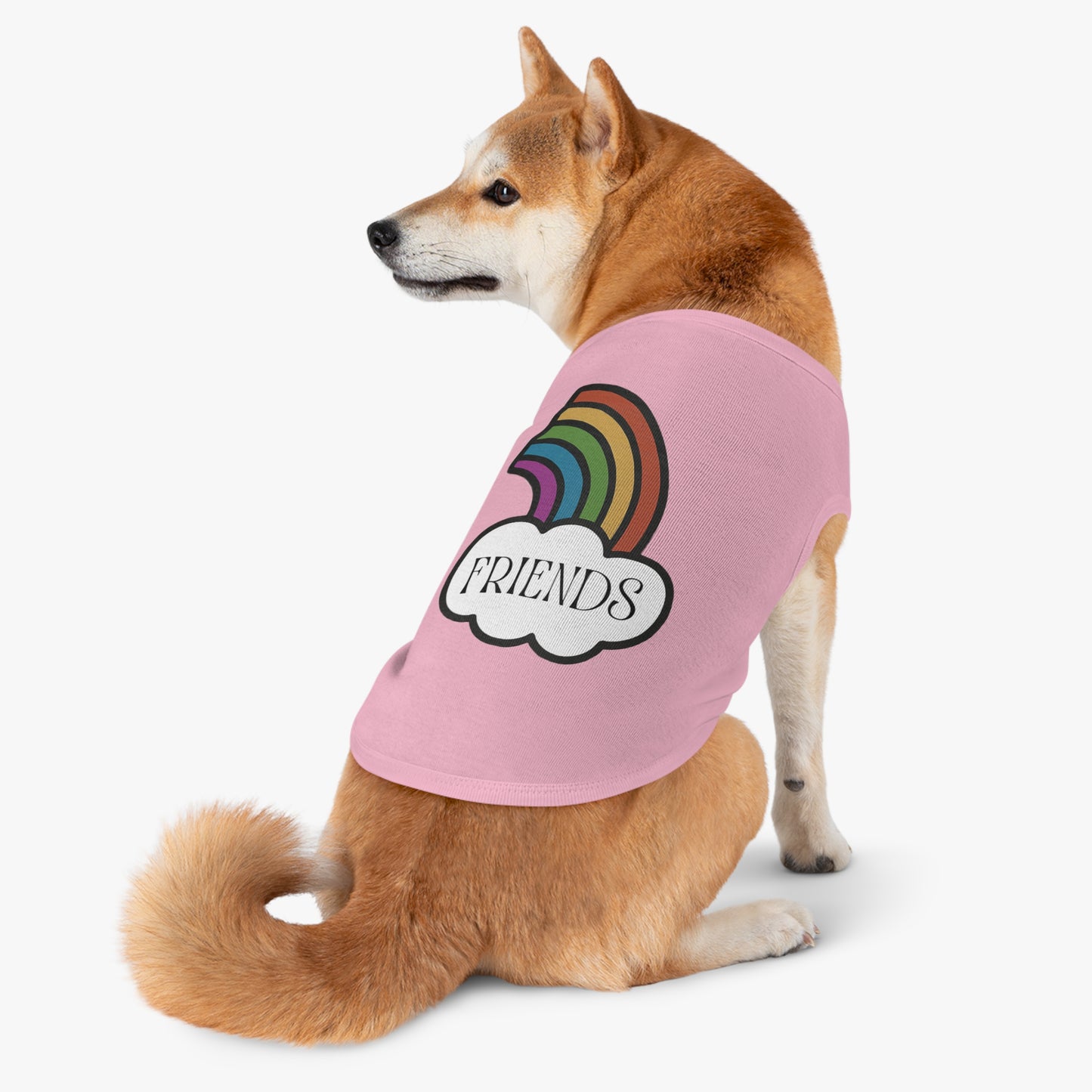 Best Friends Pet Shirt Half a Rainbow Edition