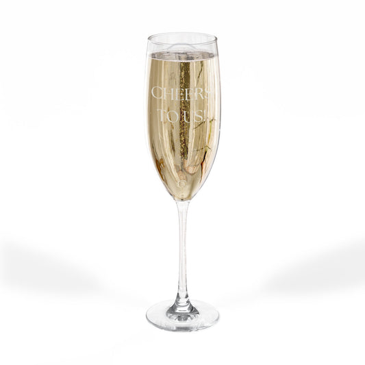 Half a Heart Best Friends Champagne Flute