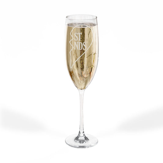 Half a Heart Best Friends Champagne Flute
