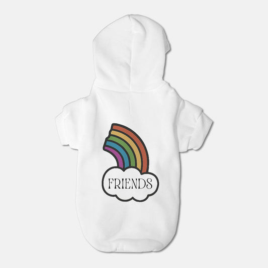 Small Breed Best Friends Rainbow Pet Hoodie