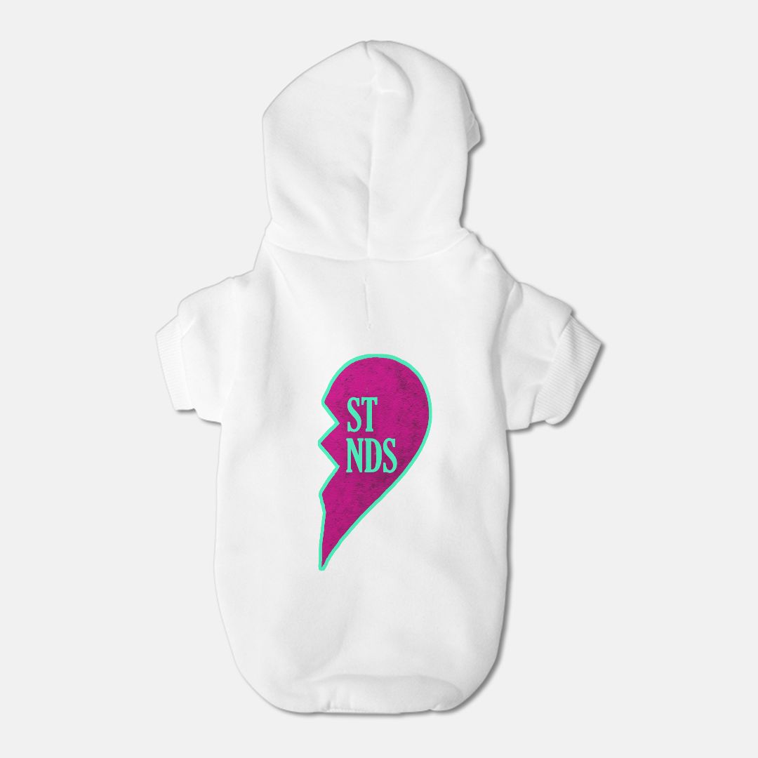 Best Friends Half a Heart Pet Hoodie
