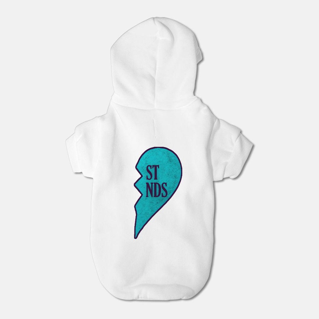 Best Friends Half a Heart Pet Hoodie